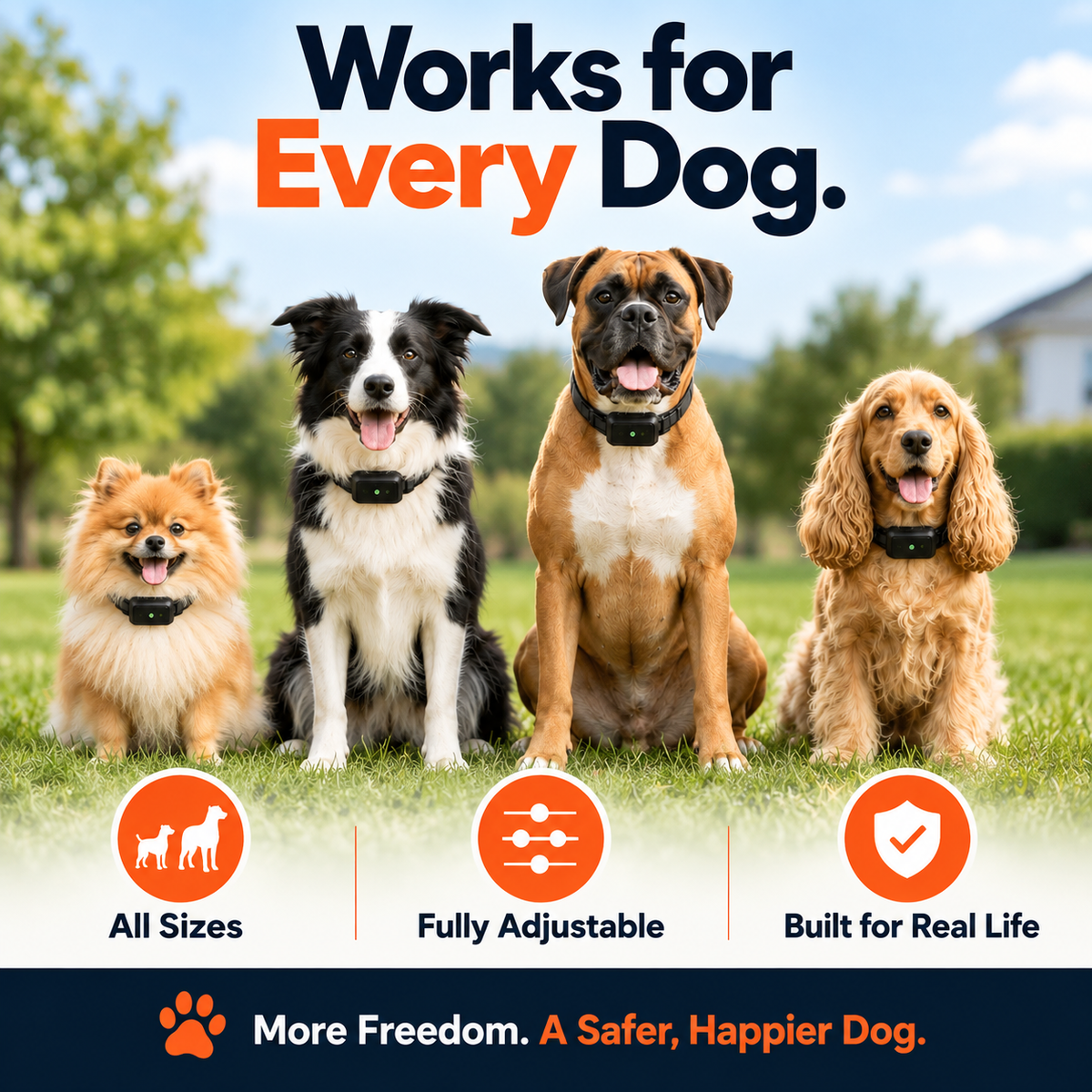 GPS Wireless Dog Fence & Training Collar