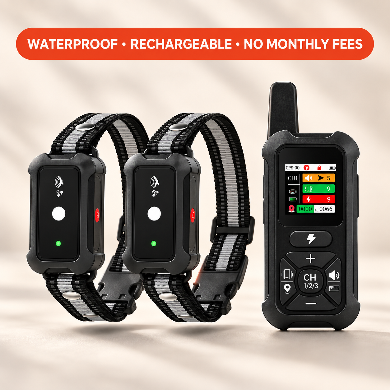 GPS Wireless Dog Fence & Training Collar
