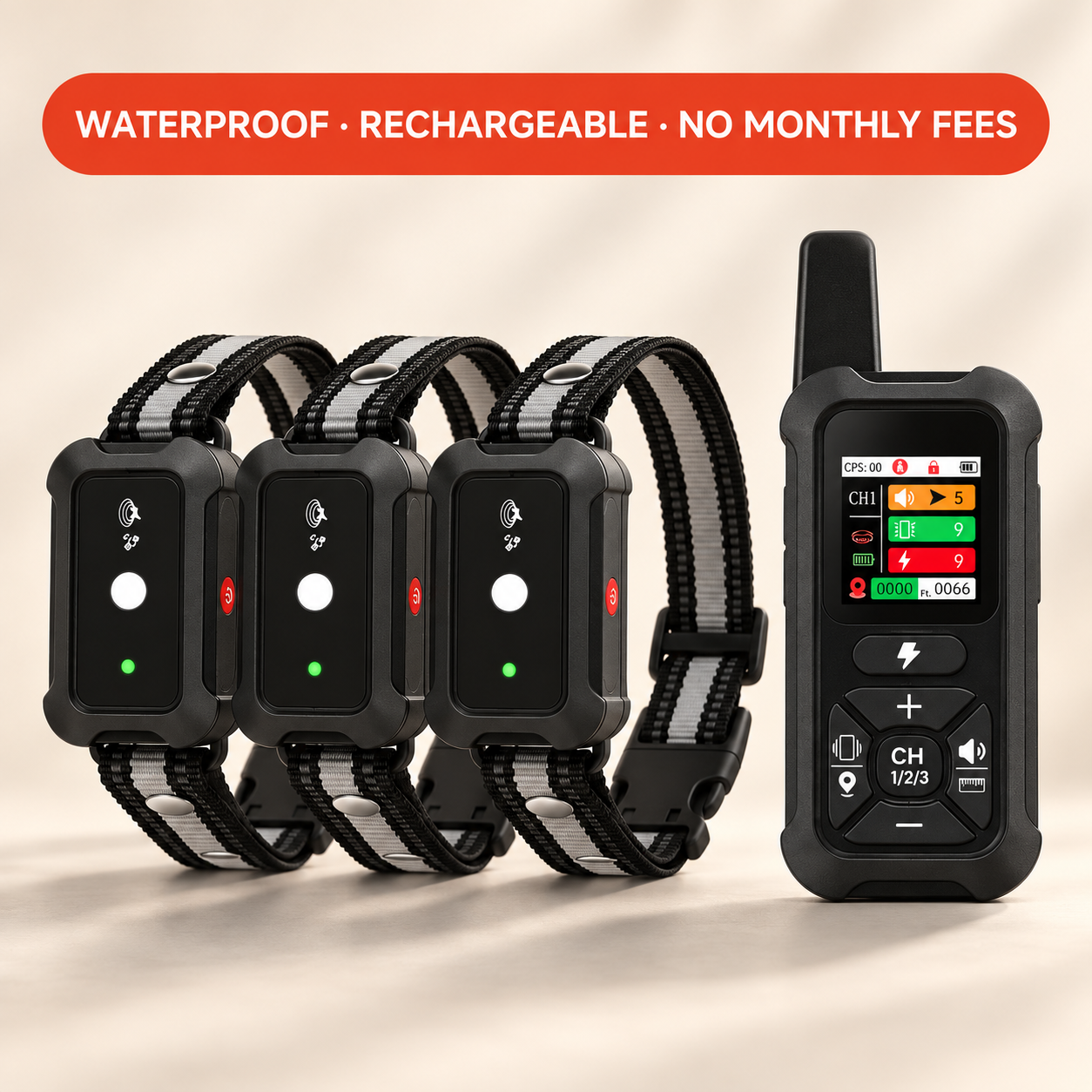 GPS Wireless Dog Fence & Training Collar